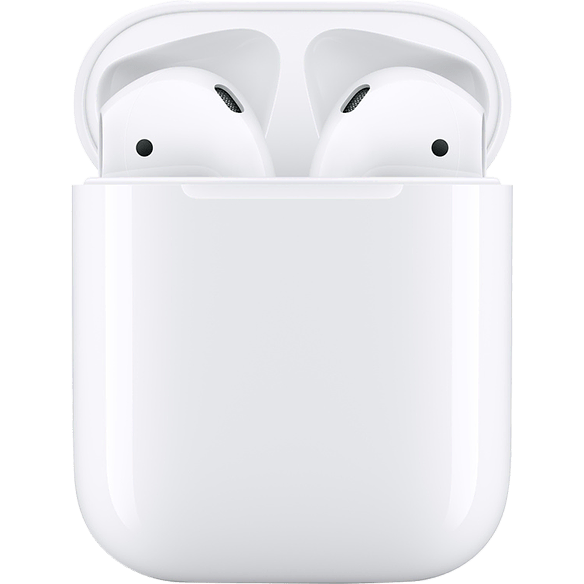 Apple AirPods (Second Gen) Wireless Ear Buds, Bluetooth Headphones with Lightning Charging Case