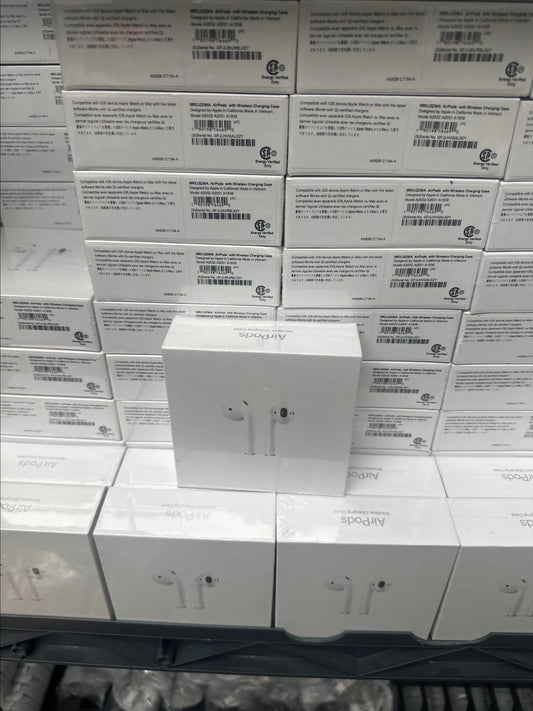 (20 BULK) Apple AirPods (Second Gen) Wireless Ear Buds, Bluetooth Headphones with Lightning Charging Case